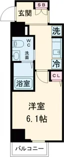 クレヴィスタ大井町【1階】の間取り