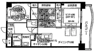 ルネス・レヴール【1階】の間取り