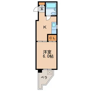 第5七福ビル【5階】の間取り
