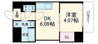 クローバー・クレア池田【9階】の間取り