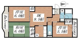エスティア【2階】の間取り