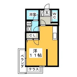 ネスト広久手【1階】の間取り