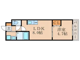 サクシード墨染【1階】の間取り