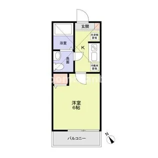 アザーレ・キュリオス横浜【1階】の間取り