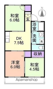 ヤマイチPLAZA市小路【2階】の間取り