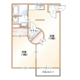 ラ・カンパーニャII【2階】の間取り