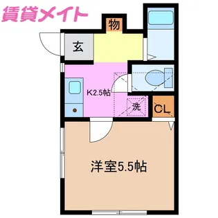 モンパレス2【1階】の間取り