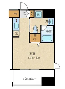ベルファース水天宮前【6階】の間取り