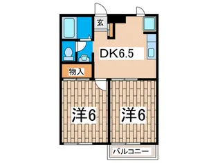 ビューハイツ【2階】の間取り