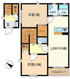 プロヌーブ・せんげん台【2階】の間取り