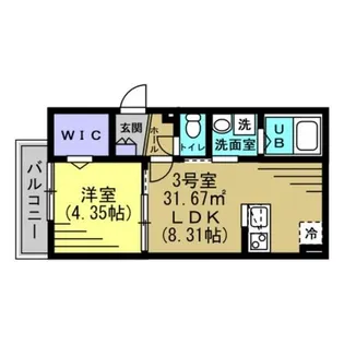 フェリーチェ馬橋【2階】の間取り