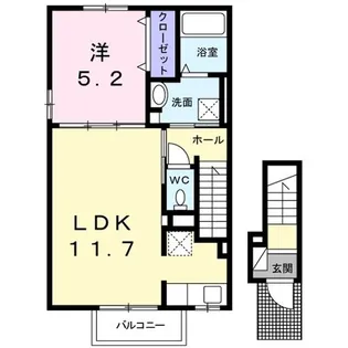 レ ミュー【2階】の間取り