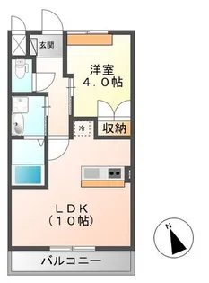 サニーコート1【2階】の間取り