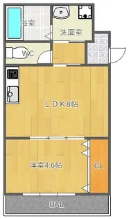 PISTA山田東【1階】の間取り