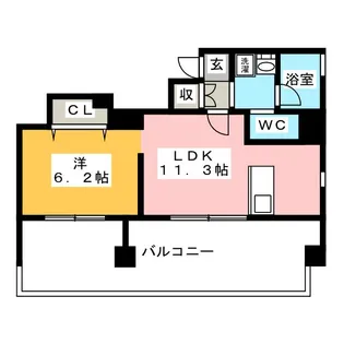 プロシード金山【14階】の間取り