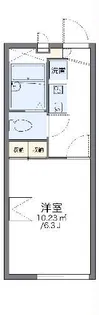 レオパレスヴェスト【2階】の間取り