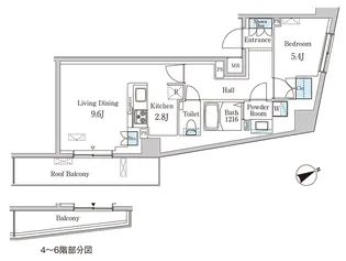 プリマリード南青山【5階】の間取り