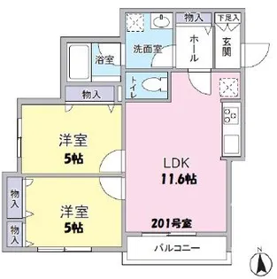 JUKIASU【2階】の間取り