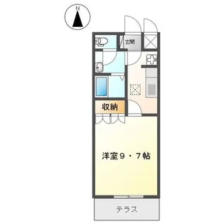 フラワーハイツ龍ヶ崎【1階】の間取り