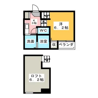 ハーモニーアスカ【1階】の間取り