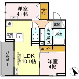 D Bless和田町【2階】の間取り