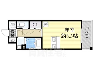 エスリード梅田西第5【4階】の間取り