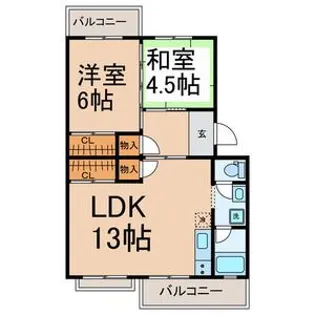 コーポはりま【3階】の間取り