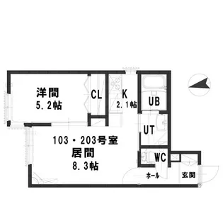 パストラーレ栄通10【2階】の間取り