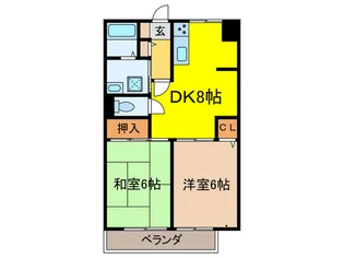 メゾン・ド・プランタン【3階】の間取り