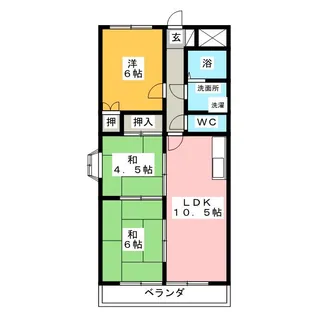 オーキッドマンション笠寺【8階】の間取り