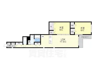 ラ・カーサ茨木【2階】の間取り