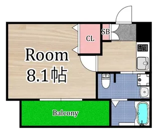 プレサンス大阪城公園ファーストシート【6階】の間取り