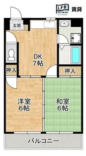 アーバン楠本II【2階】の間取り