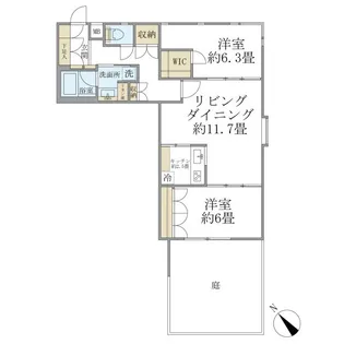 ISM経堂【1階】の間取り