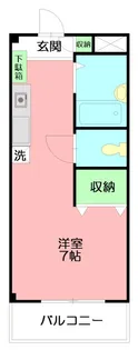 ファーストシティ六会【1階】の間取り