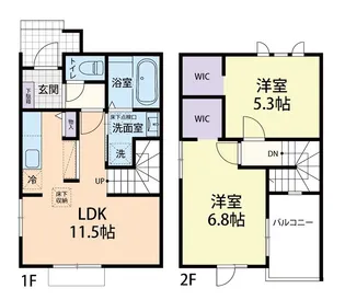 Sakura terrace II Aの間取り