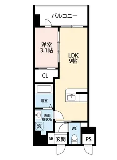 Modern Palazzo大濠公園II【4階】の間取り