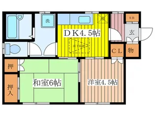バンブ-ビレッジ【1階】の間取り