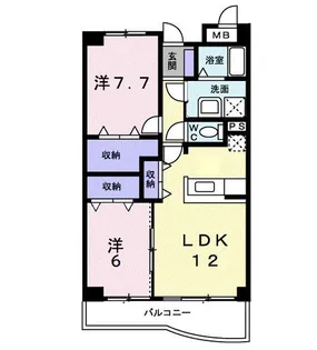 セントラルパーク【4階】の間取り