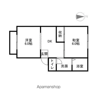 フローラルハイツ【2階】の間取り