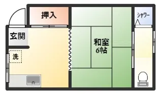 米田文化【2階】の間取り