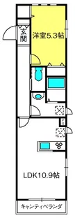 プレジール 高鼻【1階】の間取り