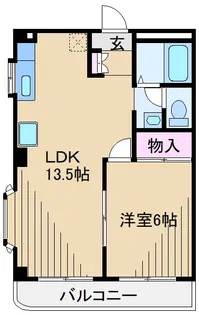 シャルム菊名【4階】の間取り