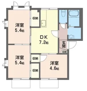 エスポワール湘南A (1F)【1階】の間取り