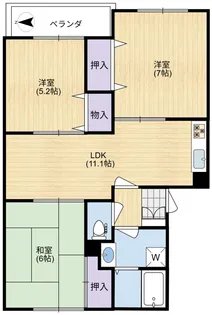 グランデール【1階】の間取り
