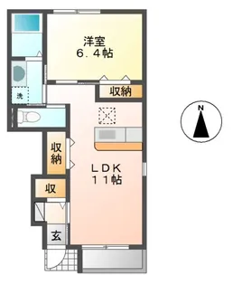 リバティ【1階】の間取り