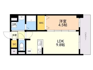 S-RESIDENCE中呉服【8階】の間取り