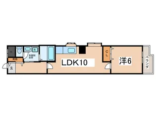 ロイヤルヴィラ聖和【1階】の間取り