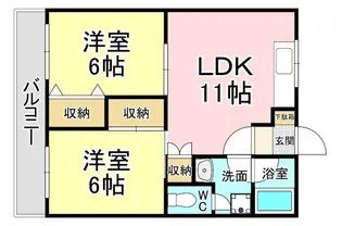 ロイヤルシャトー片山【3階】の間取り