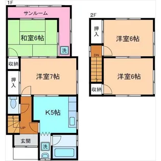 石川県金沢市三池町【一戸建】の間取り